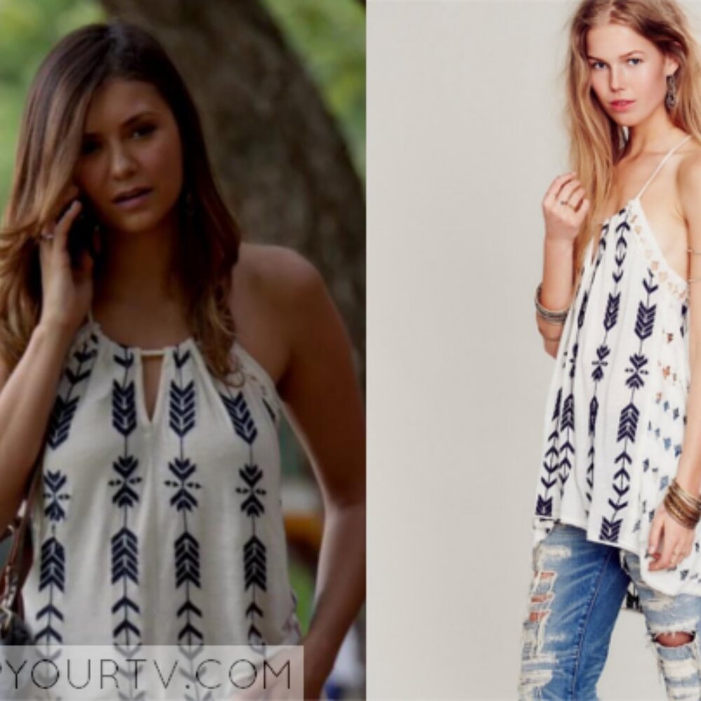 Free People Peace Arrow Tunic ASO Elena Gilbert